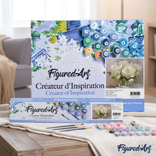 Charger l'image dans la galerie, peinture par numéros | Pivoines blanches | fleurs, france, intermédiaire | FiguredArt