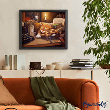 Charger l'image dans la galerie, peinture par numéros | Chat Paresseux | animaux, chats, intermédiaire | FiguredArt