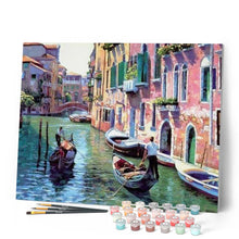 Charger l'image dans la galerie, peinture par numéros | Canaux de Venise | france, intermédiaire, ville | FiguredArt