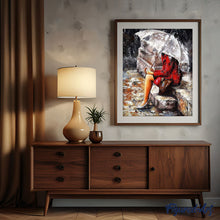 Charger l'image dans la galerie, peinture par numéros | Femme seule sous la pluie | complexe, romantique | FiguredArt