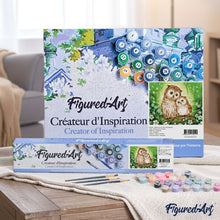 Charger l'image dans la galerie, peinture par numéros | Famille de Hiboux | animaux, chouettes et hiboux, facile | FiguredArt