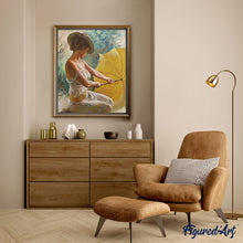 Charger l'image dans la galerie, peinture par numéros | Jeune Femme au Parapluie | france, intermédiaire, nu, romantique | FiguredArt