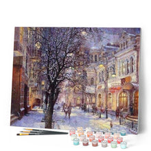Charger l'image dans la galerie, peinture par numéros | Ville en Hiver | complexe, ville | FiguredArt