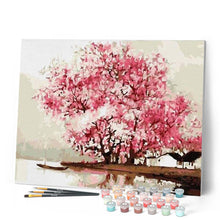 Charger l'image dans la galerie, peinture par numéros | Arbres en fleurs au Printemps | arbres, intermédiaire, romantique | FiguredArt