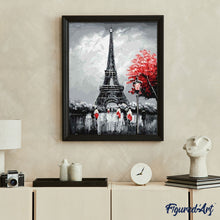 Charger l'image dans la galerie, peinture par numéros | Paris Tour Eiffel | france, intermédiaire, romantique, ville | FiguredArt