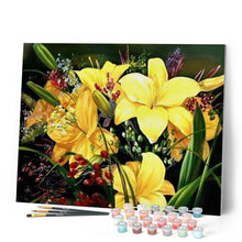 Charger l'image dans la galerie, peinture par numéros | Lys jaunes | facile, fleurs | FiguredArt