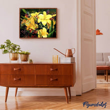 Charger l'image dans la galerie, peinture par numéros | Lys jaunes | facile, fleurs | FiguredArt