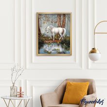 Charger l'image dans la galerie, peinture par numéros | Licorne en Forêt | animaux, facile, licornes | FiguredArt