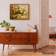 Charger l'image dans la galerie, peinture par numéros | Bouquet de Roses jaunes | fleurs, intermédiaire | FiguredArt
