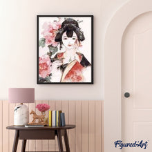 Charger l'image dans la galerie, peinture par numéros | En Kimono | envies d’ailleurs, facile | FiguredArt