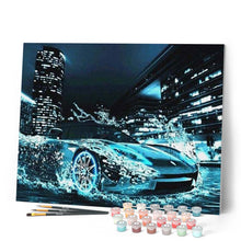 Charger l'image dans la galerie, peinture par numéros | Voiture Sportive Abstraite | complexe, voitures et motos | FiguredArt