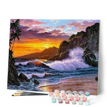 Charger l'image dans la galerie, peinture par numéros | Falaise et Vagues | complexe, france, paysages | FiguredArt