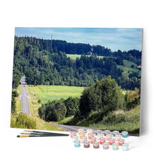 Charger l'image dans la galerie, peinture par numéros | Route en Campagne | complexe, paysages | FiguredArt