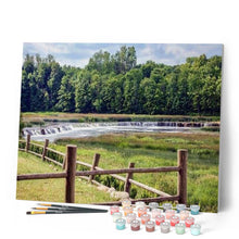 Charger l'image dans la galerie, peinture par numéros | Chutes d’eau sur la Rivière | complexe, paysages | FiguredArt