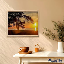 Charger l'image dans la galerie, peinture par numéros | Arbres au Crépuscule | arbres, intermédiaire, paysages | FiguredArt