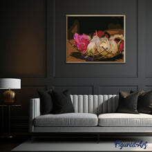 Charger l'image dans la galerie, peinture par numéros | Coupelle de Roses | fleurs, intermédiaire | FiguredArt