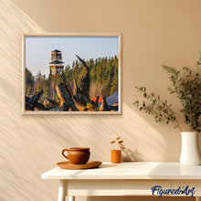 Charger l'image dans la galerie, peinture par numéros | Mirador en Forêt | complexe, paysages | FiguredArt