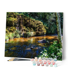 Charger l'image dans la galerie, peinture par numéros | Rivière tranquille | complexe, montagnes, paysages | FiguredArt