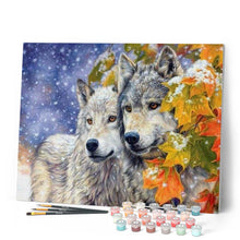 Charger l'image dans la galerie, peinture par numéros | Couple de Loups 2 | animaux, complexe, loups | FiguredArt