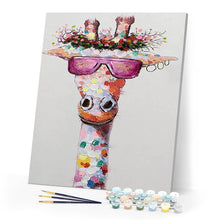 Charger l'image dans la galerie, Girafe Pop Art et Lunette