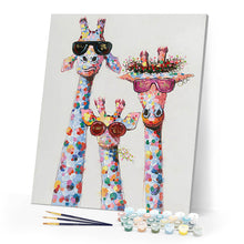Charger l'image dans la galerie, Famille Girafes Pop art