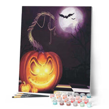 Charger l'image dans la galerie, peinture par numéros | Citrouille d’Halloween | halloween, intermédiaire | FiguredArt