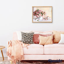 Charger l'image dans la galerie, peinture par numéros | Coupe blanche et Roses | complexe, fleurs | FiguredArt