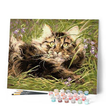 Charger l'image dans la galerie, peinture par numéros | Chaton dans l’Herbe | animaux, chats, facile | FiguredArt