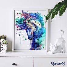 Charger l'image dans la galerie, peinture par numéros | Cheval coloré | animaux, chevaux, facile, france | FiguredArt