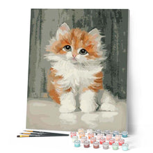 Charger l'image dans la galerie, peinture par numéros | Mignon petit Chat | animaux, chats, facile | FiguredArt