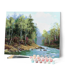 Charger l'image dans la galerie, peinture par numéros | La Rivière au Printemps | complexe, paysages | FiguredArt