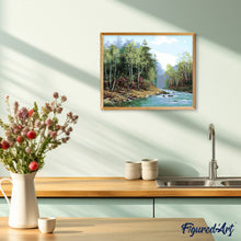 Charger l'image dans la galerie, peinture par numéros | La Rivière au Printemps | complexe, paysages | FiguredArt