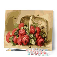 Charger l'image dans la galerie, peinture par numéros | Panier de Roses | facile, fleurs | FiguredArt