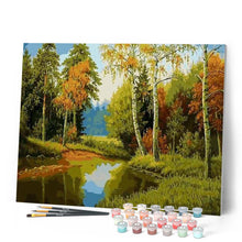 Charger l'image dans la galerie, peinture par numéros | En suivant la Rivière | complexe, paysages | FiguredArt