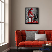 Charger l'image dans la galerie, peinture par numéros | Femme sexy en Bottes de cuir rouge | complexe, france, nu | FiguredArt