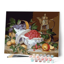 Charger l'image dans la galerie, peinture par numéros | Fruits dans une Coupe précieuse | cuisine, facile | FiguredArt