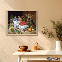 Charger l'image dans la galerie, peinture par numéros | Fruits dans une Coupe précieuse | cuisine, facile | FiguredArt