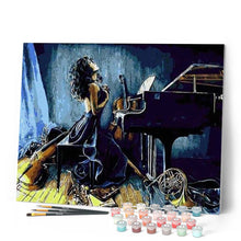 Charger l'image dans la galerie, peinture par numéros | Pianiste Pensive | complexe, danse | FiguredArt