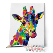 Charger l'image dans la galerie, peinture par numéros | Girafe Pop Art | animaux, facile, france, girafes, Pop Art | FiguredArt