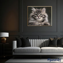 Charger l'image dans la galerie, peinture par numéros | Joli Chat Maine Coon | animaux, chats, complexe | FiguredArt