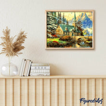 Charger l'image dans la galerie, peinture par numéros | Petite Eglise de Montagne | complexe, paysages | FiguredArt