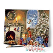 Charger l'image dans la galerie, peinture par numéros | Cadeaux de Noël près de la Cheminée | complexe, Noël | FiguredArt