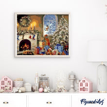 Charger l'image dans la galerie, peinture par numéros | Cadeaux de Noël près de la Cheminée | complexe, Noël | FiguredArt
