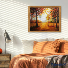 Charger l'image dans la galerie, peinture par numéros | Forêt rougeoyante en Automne | complexe, paysages | FiguredArt