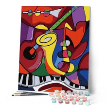 Charger l'image dans la galerie, peinture par numéros | Jazz Band | abstrait, facile | FiguredArt