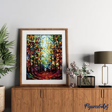 Charger l'image dans la galerie, peinture par numéros | Dans les Bois | arbres, intermédiaire, paysages | FiguredArt