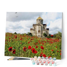 Charger l'image dans la galerie, peinture par numéros | Eglise dans la Campagne | complexe, paysages | FiguredArt