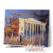 Charger l'image dans la galerie, peinture par numéros | Feuilles d’Automne et Couples | intermédiaire, romantique, ville | FiguredArt