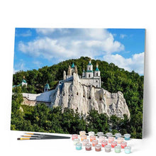 Charger l'image dans la galerie, peinture par numéros | Château perché | complexe, paysages | FiguredArt