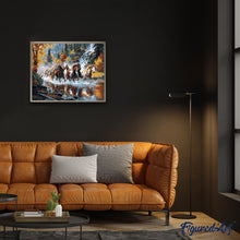 Charger l'image dans la galerie, peinture par numéros | Chevaux au Galop | animaux, chevaux, complexe | FiguredArt